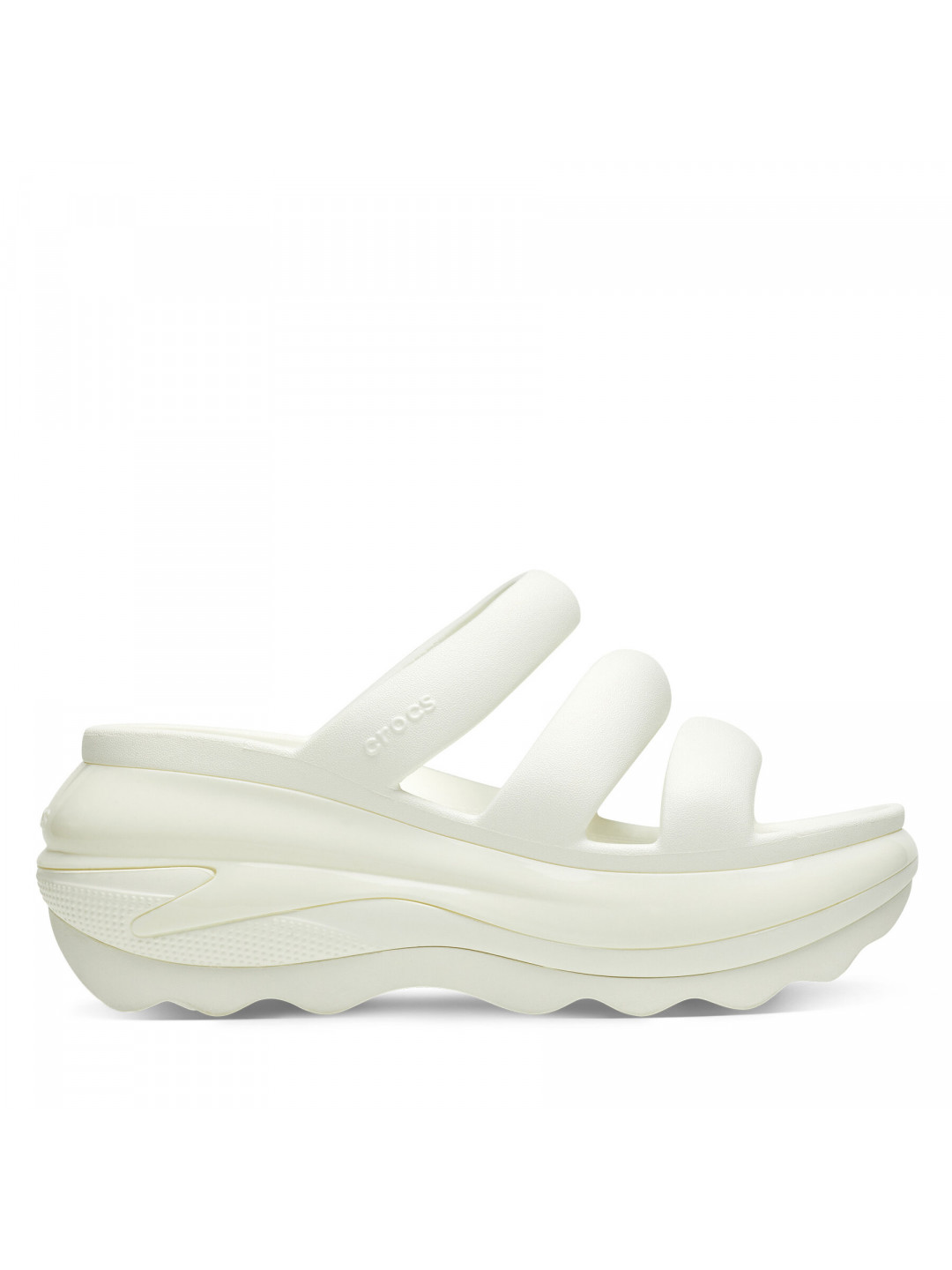 Nazouváky Crocs Mega Crush Triple Strap 209842 Écru